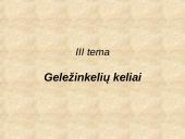 Geležinkelių keliai