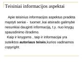 Informacija bei teisė 3 puslapis