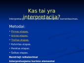Interpretacija (skaidrės)