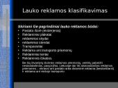 Lauko reklamos esmė ir tikslas 6 puslapis