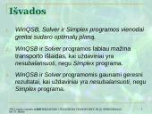 Optimizavimo uždaviniai transporte ir jų sprendimas 18 puslapis