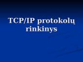 TCP/IP protokolai ir jų taikymas