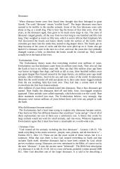 Dinosaurs and Evolution