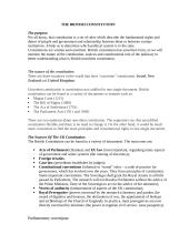 The British Constitution