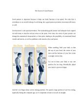 The Secret of Good Posture