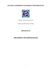Aplinkos technologija 1 puslapis