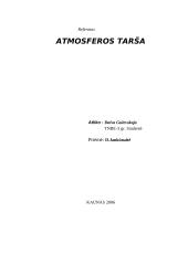 Atmosferos tarša ir teršalai 19 puslapis