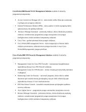 Cisco Works 2000 valdymo platforma 8 puslapis