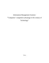 Companies’ competitive advantage in the century of Technology