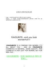 Cosmetics company: Favourite 4 puslapis