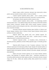 Depresinių regionų problemų sprendimo būdai Europos sąjungos kontekste 6 puslapis