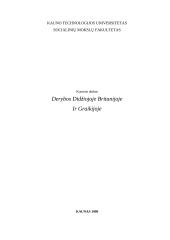 Derybos Anglijoje ir Graikijoje