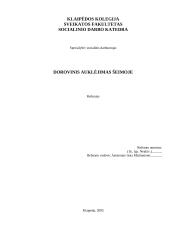 Dorovinis auklėjimas šeimoje