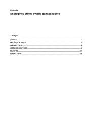 Ekologinės etikos reikšmė gamtosaugoje