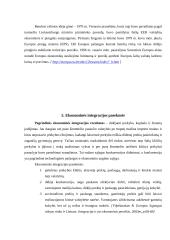 Ekonominė integracija ir veiksniai skatinantys jos plėtrą 20 puslapis