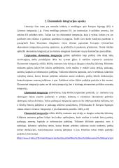 Ekonominė integracija ir veiksniai skatinantys jos plėtrą 6 puslapis