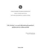 Elektroninio pašto gamybos ir palaikymo proceso valdymo praktika UAB "Forticom" svetainėje www.one.lt