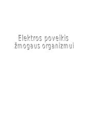 Elektros poveikis žmogaus organizmui