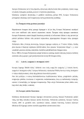 Europos Parlamentas - jo veikla ir sudėtis 13 puslapis