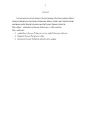 Europos Parlamentas - jo veikla ir sudėtis 3 puslapis