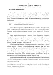 Europos Parlamentas - jo veikla ir sudėtis 4 puslapis