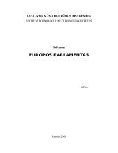 Europos parlamentas ir europarlamentarai