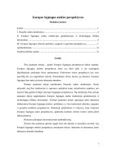 Europos Sąjungos (ES) ateities perspektyvos