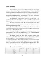 Europos Sąjungos (ES) institucijos ir jų pagrindinė veikla 4 puslapis