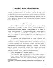 Europos Sąjungos (ES) institucijos: struktūra ir funkcijos 2 puslapis