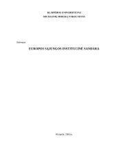 Europos Sąjungos institucinė sandara