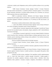 Europos sąjungos pagrindinės institucijos ir jų veikla 9 puslapis