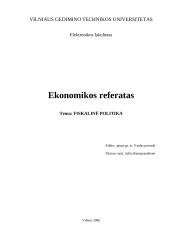 Lietuvos fiskalinės politikos raida