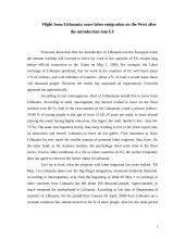 Flight from Lithuania