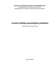 Gamtos išteklių panaudojimo problema