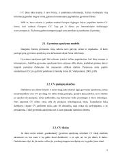 Gyvenimo aprašymas (CV): sudarymas, analizė, vertinimas 6 puslapis