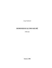Homoseksualumo kilmė