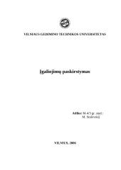 Įgaliojimų paskirstymas