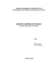 Įmonės sampratos raida
