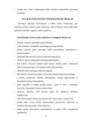 Įmonės strategijos kūrimas: VĮ "Lietuvos paštas" 13 puslapis