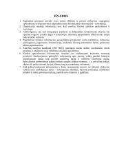 Informacijos svarba santykių plėtotei. Įmonės bei vartotojo informacijos integravimas 15 puslapis