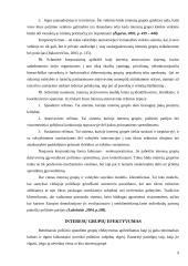 Interesų grupių vaidmens politikos procese nagrinėjimas 9 puslapis