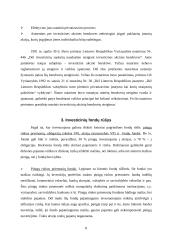 Investicinių fondų vystymasis, veikla Lietuvoje ir kitose šalyse 8 puslapis