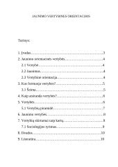 Jaunimo vertybinės orientacijos