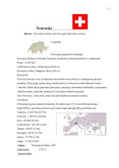 Kelionės organizavimas: Šveicarija 2 puslapis