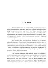 Klasicizmo muzika, dailė ir literatūra, žymiausi Klasicizmo atstovai 3 puslapis