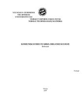 Komunikavimo svarba organizacijoje: UAB "Vilpra"