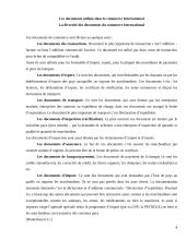 Les documents de la commerce international 4 puslapis