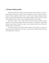 Lietuvos atstovų veikla Europos Sąjungos (ES) institucijose 4 puslapis