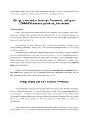Ekonominė Lietuvos integracijos į Europos Sąjungą nauda 6 puslapis