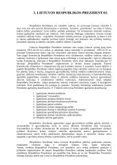 Lietuvos Respublikos Prezidentas ir jo įgaliojimai 2 puslapis